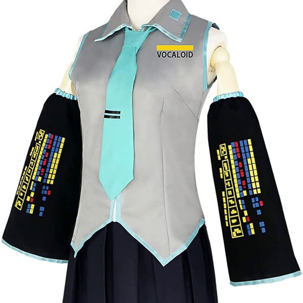 Cosplay  Len Dress Uniform Outfits Full Set with Socks Comic Con Vocaloid Miku